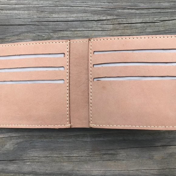 Men Wallet Bifold All Leather Card Holder Purse - Picture 5 of 13